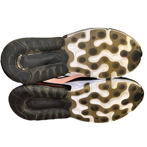 Nike Air Max 270 React Womens Size 8 Running Shoes Coral Pink Black AT6174-005 - Picture 14 of 14